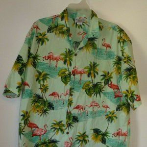 Men's Tropical button down Shirt,Pacific Legend